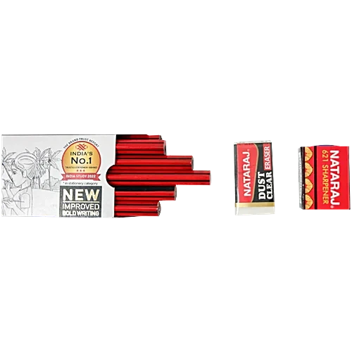 Nataraj 621 Writing Pencils HB Superior Bonded Lead, 10 pcs