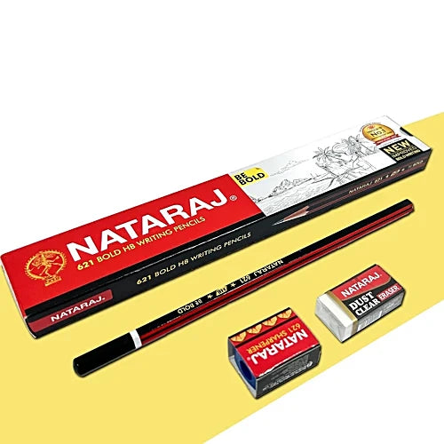 Nataraj 621 Writing Pencils HB Superior Bonded Lead, 10 pcs