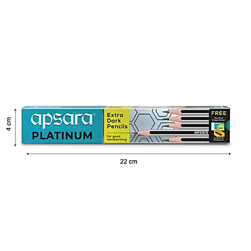 Apsara Platinum Extra Dark Pencils, 10 pcs