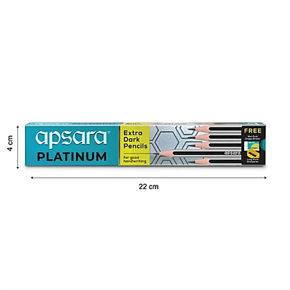 Apsara Platinum Extra Dark Pencils, 10 pcs