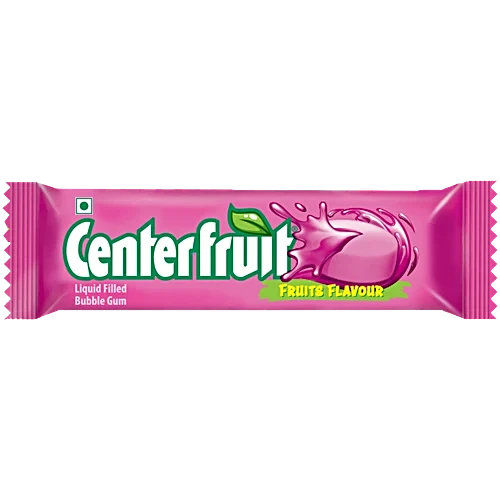 Center Fruit Liquid Filled Bubble Gum - Fruit Flavour, 23.6 g