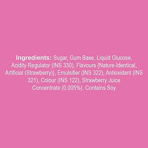 Center Fruit Liquid Filled Bubble Gum - Fruit Flavour, 23.6 g