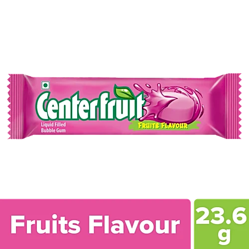 Center Fruit Liquid Filled Bubble Gum - Fruit Flavour, 23.6 g