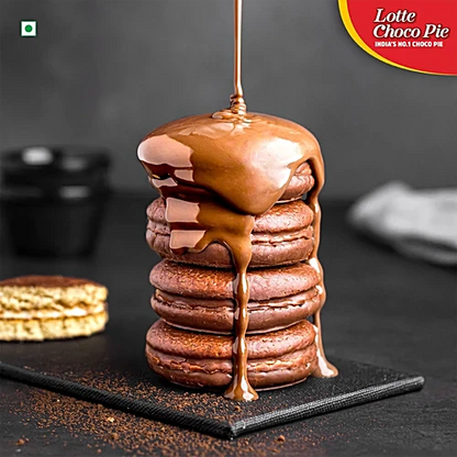 Lotte Choco Pie - Original, With Rich Marshmallow, 23 g (Pack of 18)