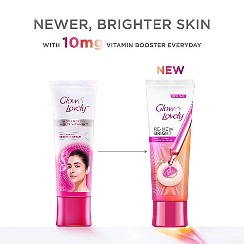 Glow & Lovely Re-New Bright Multivitamin Serum In Cream, 25 g