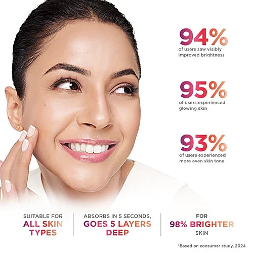 Glow & Lovely Re-new Bright Multi Vitamin+ Serum In Cream, 9 g Sachet