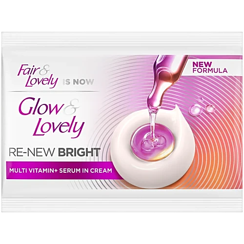 Glow & Lovely Re-new Bright Multi Vitamin+ Serum In Cream, 9 g Sachet