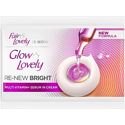 Glow & Lovely Re-new Bright Multi Vitamin+ Serum In Cream, 9 g Sachet