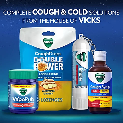 Vicks Inhaler - Provides Instant Relief From Blocked Nose, 0.5 ml Tube