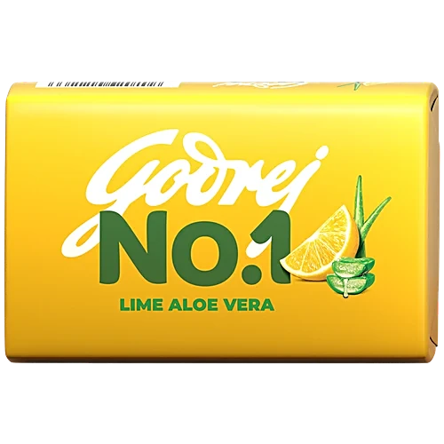 Godrej No.1 Lime & Aloe Vera Bathing Soap, 100 g ( Pack of 5 )