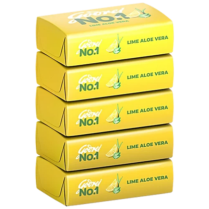 Godrej No.1 Lime & Aloe Vera Bathing Soap, 100 g ( Pack of 5 )
