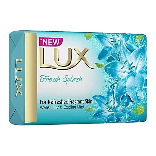 Lux Fresh Splash Water Lily & Cooling Mint Soap Bar, For Refreshed Fragrant Skin, 48 g