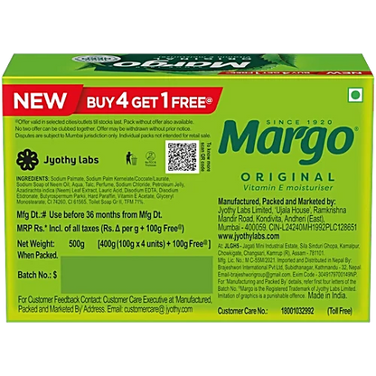 Margo Original Neem Bathing Soap, 100 g 5x100 g
