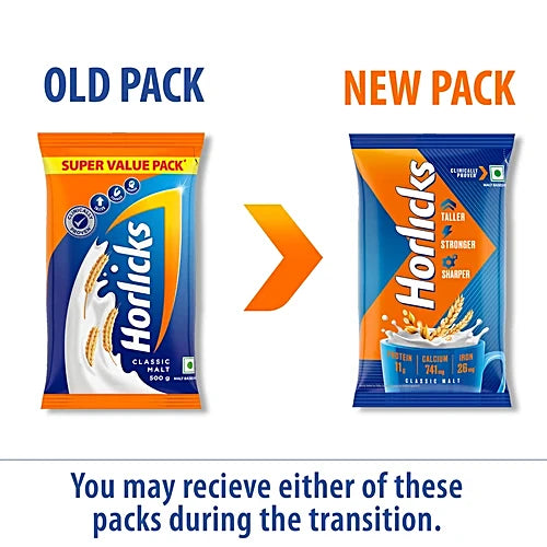Horlicks Nutrition Drink, 500 g Pouch
