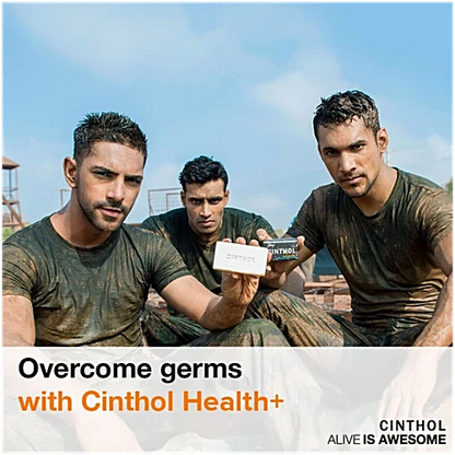 Cinthol Health Intense Deo Fragrance Bath Soap, 99.9% Germ Protection, 40 g