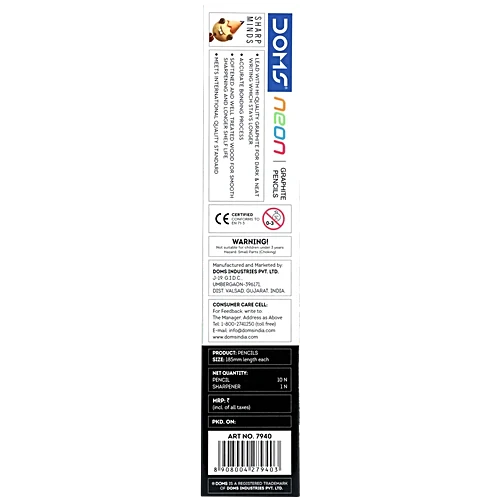 Doms Neon Pencil Rt, 10 pcs