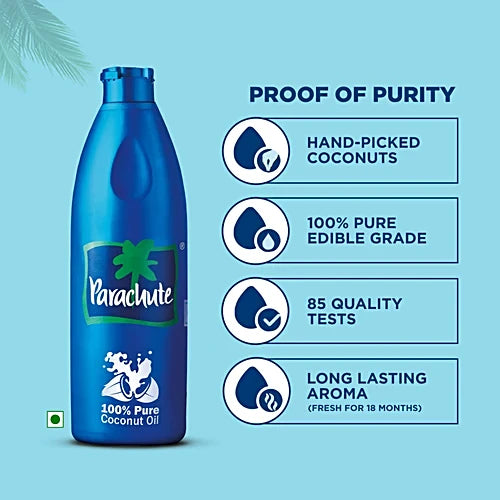 Parachute 100% Pure Coconut Oil, 175 ml