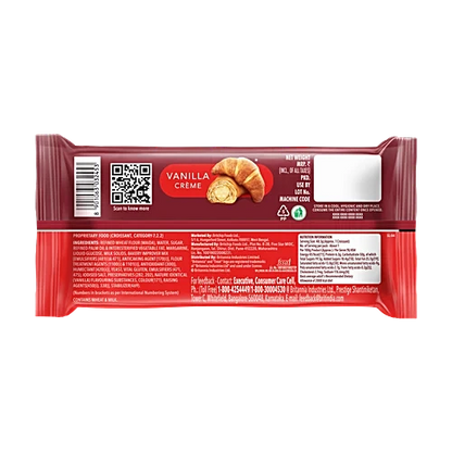 Britannia Treat Vanilla Creme Croissant, 48.5 g