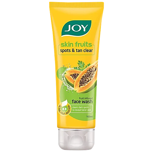 Joy Skin Fruits Spots & Tan Clear Papaya Face Wash - For Normal To Dry Skin, 100 ml