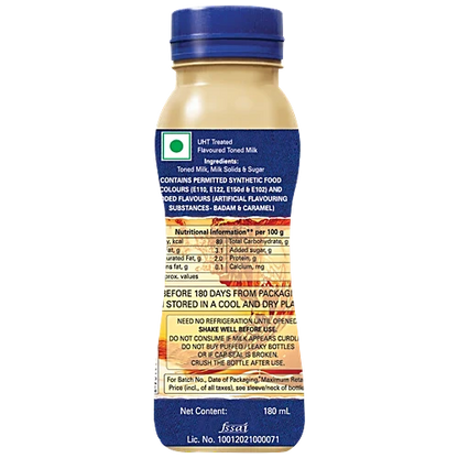 Amul Kool Classic Flavoured Badam Milk, 180 ml PET Bottle