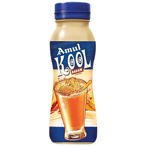 Amul Kool Classic Flavoured Badam Milk, 180 ml PET Bottle