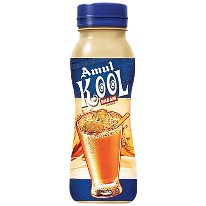 Amul Kool Classic Flavoured Badam Milk, 180 ml PET Bottle