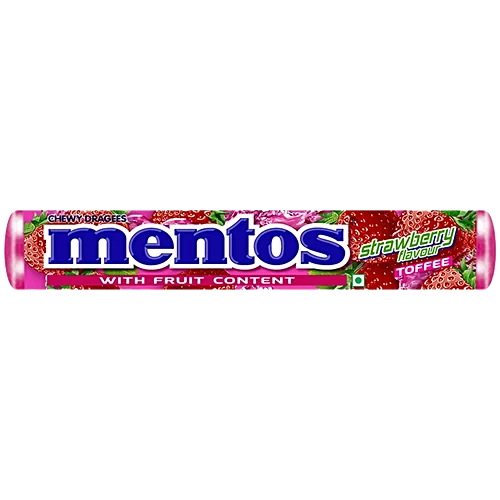 Mentos Strawberry Flavour Toffee, 28.6 g