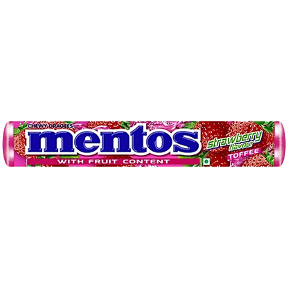 Mentos Strawberry Flavour Toffee, 28.6 g