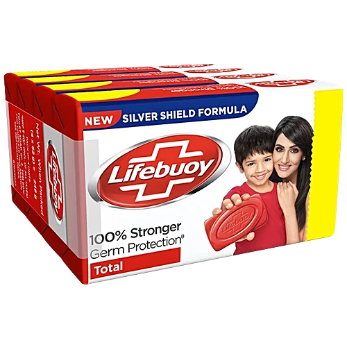 Lifebuoy Total Soap, 100 g (Pack of 4)