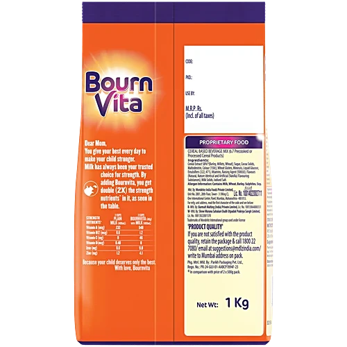 Bournvita Chocolate Nutrition Drink, 1 kg Pouch