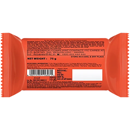 Sunfeast All Rounder, Thin, Light & Crunchy Potato Biscuit With Chatpata Masala Flavour, 75 g Pouch