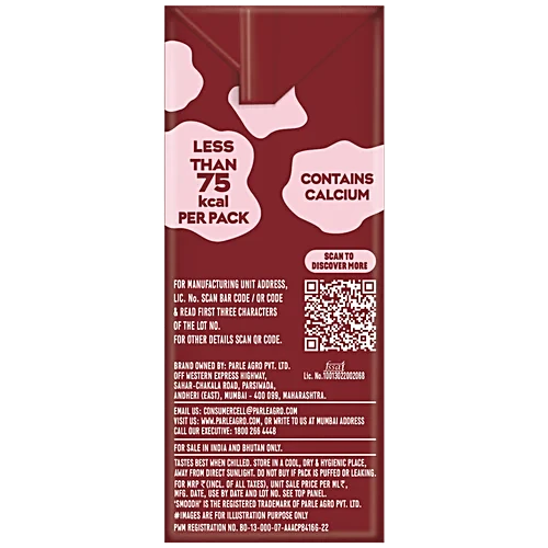 Smoodh Chocolate Flavoured Milk, 80 ml Tetra Pak