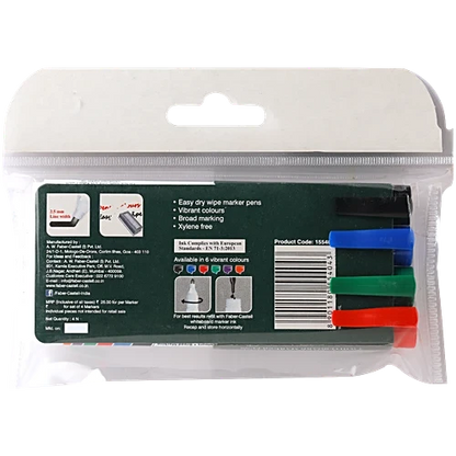 Faber Castell Whiteboard Marker Pen - Easy Dry Wipe, Vibrant Colours, 1 pc