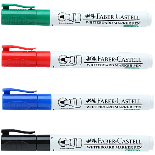 Faber Castell Whiteboard Marker Pen - Easy Dry Wipe, Vibrant Colours, 1 pc
