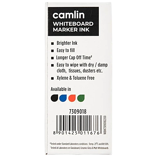 Camlin Whiteboard Marker Ink - For High Visibility, Blue, 15 ml