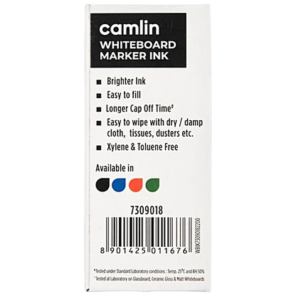 Camlin Whiteboard Marker Ink - For High Visibility, Blue, 15 ml