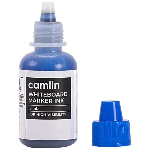Camlin Whiteboard Marker Ink - For High Visibility, Blue, 15 ml