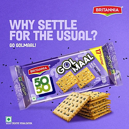 Britannia 50-50 Gol Maal Cracker, 200 g