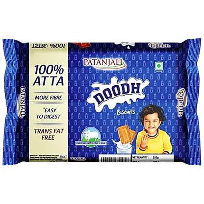Patanjali Doodh Atta Biscuits, 255 g Pouch