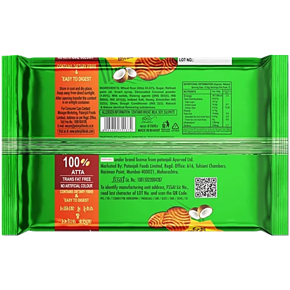 Patanjali Nariyal Biscuits, 204 g
