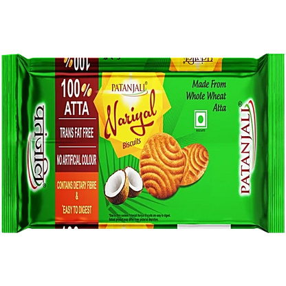 Patanjali Nariyal Biscuits, 204 g