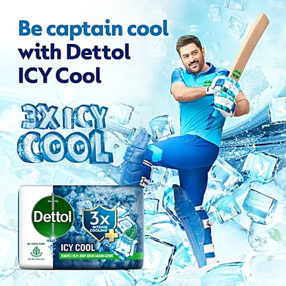Dettol Icy Cool Soap, 100 g (Pack of 5)