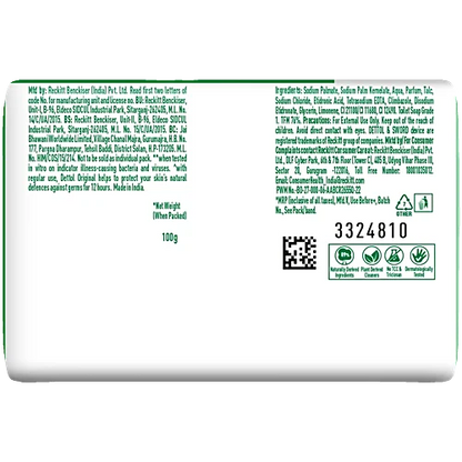 Dettol Original Bathing Soap Bar With 12 HR protective shield, 100 g