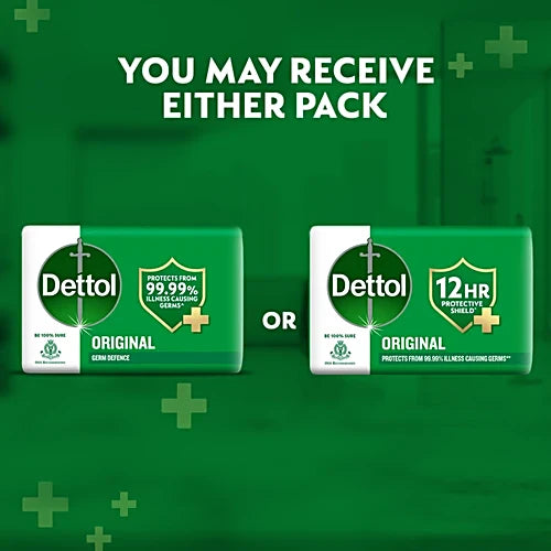 Dettol Original Bathing Soap Bar With 12 HR protective shield, 45 g