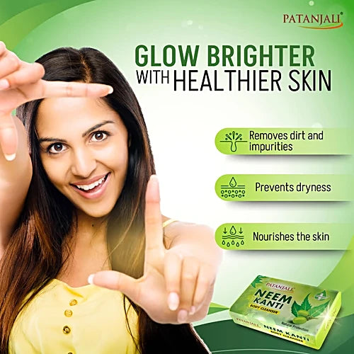 Patanjali Neem Kanti Body Cleanser Soap, 150 g (Pack of 4)