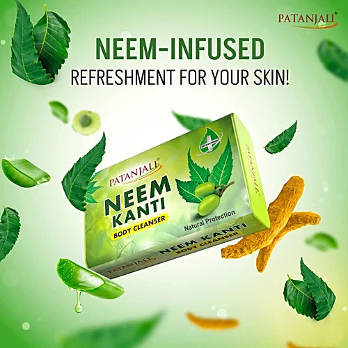 Patanjali Neem Kanti Body Cleanser Soap, 150 g (Pack of 4)