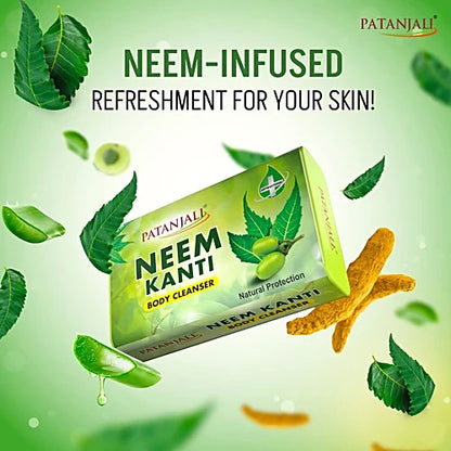 Patanjali Neem Kanti Body Cleanser Soap, 150 g (Pack of 4)