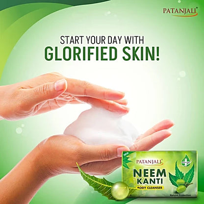 Patanjali Neem Kanti Body Cleanser Soap, 150 g (Pack of 4)