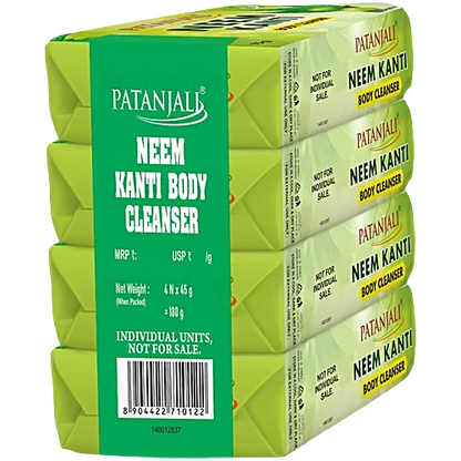 Patanjali Neem Kanti Body Cleanser Soap, 150 g (Pack of 4)
