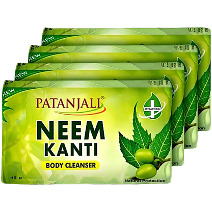 Patanjali Neem Kanti Body Cleanser Soap, 150 g (Pack of 4)